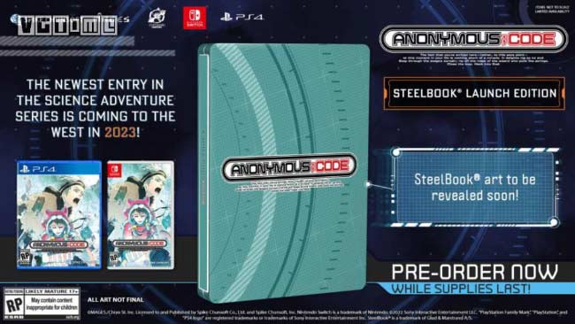 《匿名代码》英文版将于 2023 年推出,游戏登陆 Steam