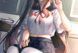 原神胡桃MM手机壁纸-去掉所有服装不遮挡高清表情图分享