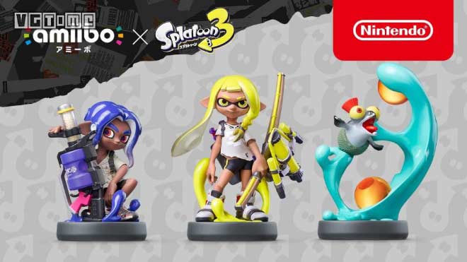 3 款《斯普拉遁 3》主题 amiibo 将于 11 月 11 日发售