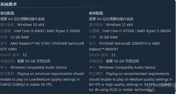 寂静岭2重制版PC端最低配置要求高吗