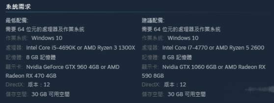 新无主之地新传说PC最低配置要求