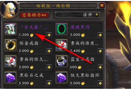 魔兽世界巨无霸背包哪里买-巨无霸背包位置图一览