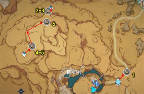 原神圣金虫采集路线图一览 圣金虫分布图