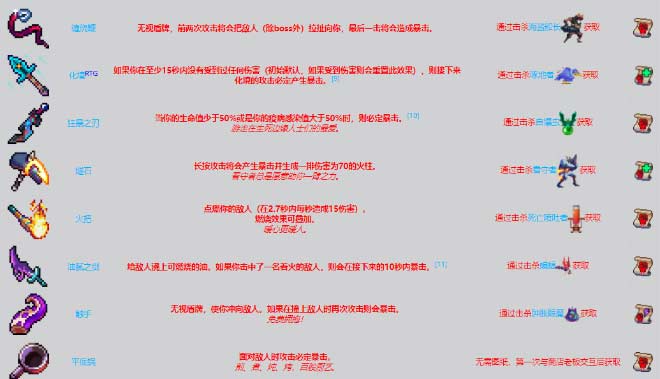 重生细胞武器怎么获得 近战武器获得方法一览