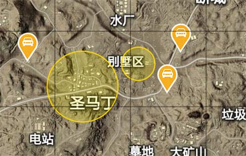 和平精英沙漠地图最肥的地方是哪里