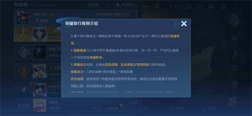 王者荣耀国服最强有几个名额