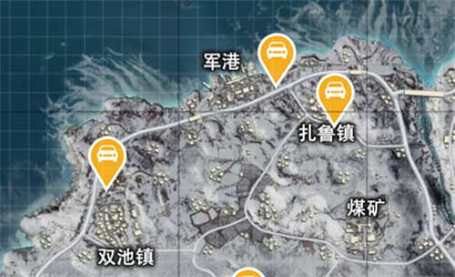 和平精英雪地地图固定刷车点在哪里(图文)