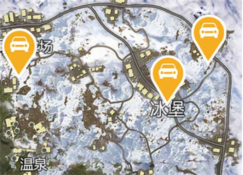 和平精英山谷地图固定刷车点在哪