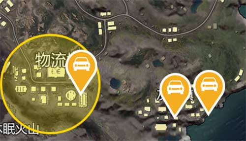 和平精英山谷地图固定刷车点在哪