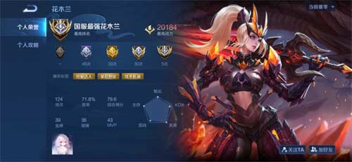 2023王者荣耀花木兰出装铭文分享
