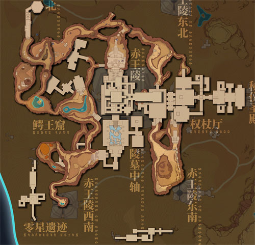 原神沙漠地下地图分享 沙漠地下路线一览