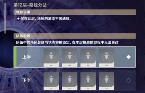 原神深渊上半下半能用一队打吗？不能用同一个队打的