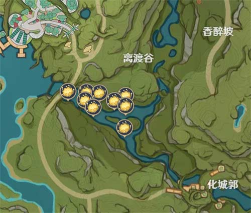 原神月莲采集点一览 月莲位置分布图