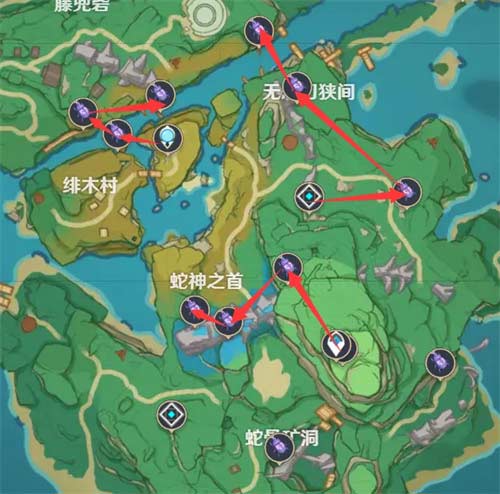 原神鬼兜虫采集路线图 鬼兜虫在哪里抓分享