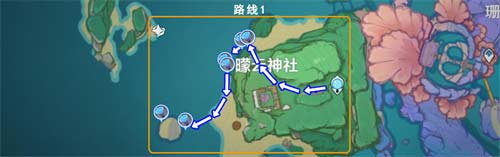 原神海灵芝采集路线图 2022稻妻海灵芝采集点在哪