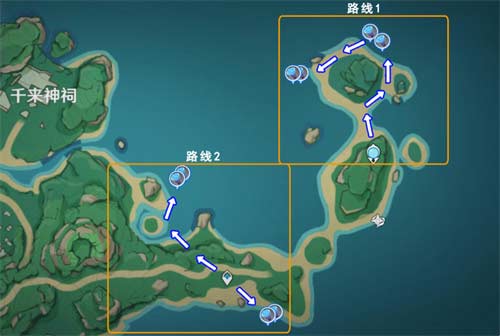 原神海灵芝采集路线图 2022稻妻海灵芝采集点在哪