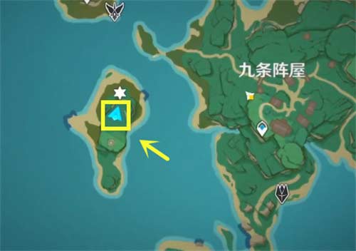 原神九条阵屋旁边小岛的华丽宝箱怎么开