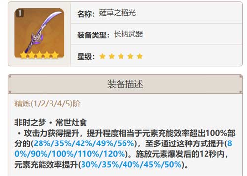原神薙草之稻光加多少攻击 攻击力加成算法介绍
