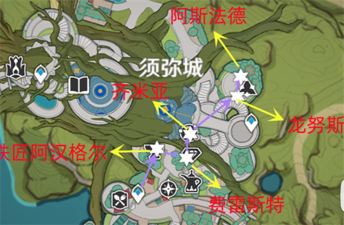原神七圣召唤大世界挑战位置图文攻略 NPC牌手位置介绍