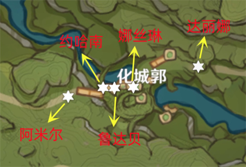 原神七圣召唤大世界挑战位置图文攻略 NPC牌手位置介绍
