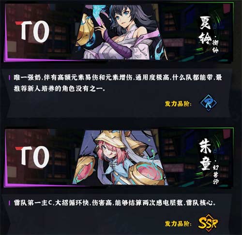 镇魂街天生为王角色强度一览 角色节奏榜