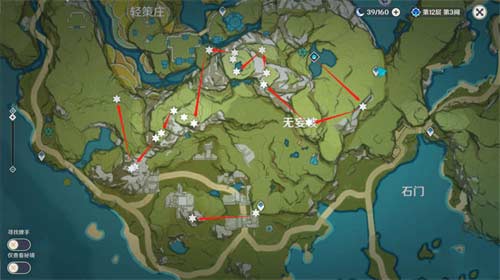 2023原神清心采集路线图 清心哪里多