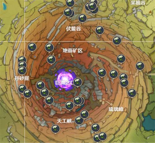2023原神清心采集路线图 清心哪里多