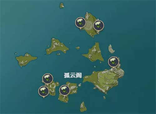 2023原神清心采集路线图 清心哪里多