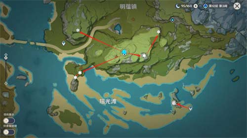 2023原神清心采集路线图 清心哪里多
