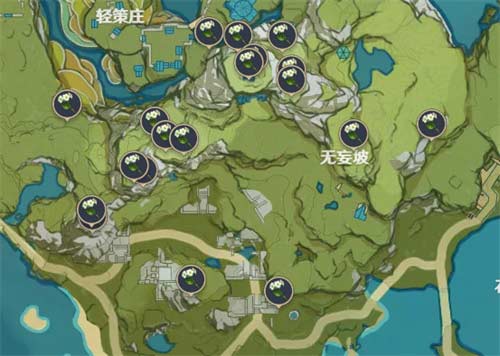 2023原神清心采集路线图 清心哪里多