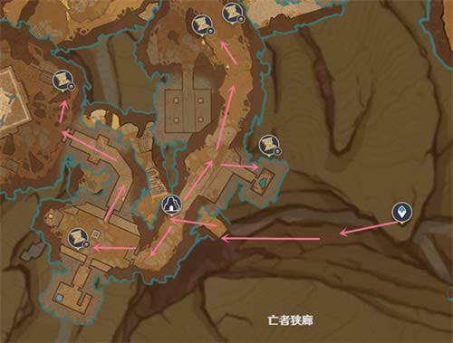 原神亡者狭廊圣章石位置大全 地下圣章石位置介绍