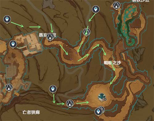 原神沙虫隧道在哪里 沙虫隧道路线图