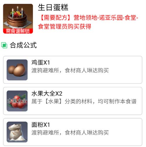 黎明觉醒食谱配方大全 2023食谱配方获取方法介绍