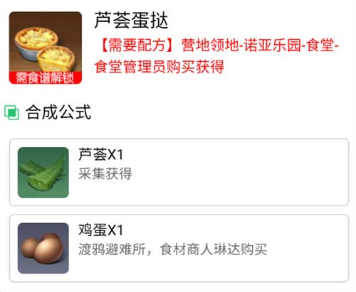 黎明觉醒食谱配方大全 2023食谱配方获取方法介绍