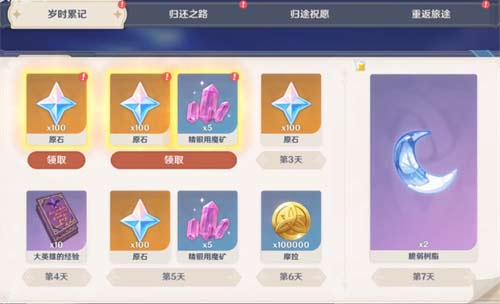 原神回归奖励多久触发 奖励触发条件一览