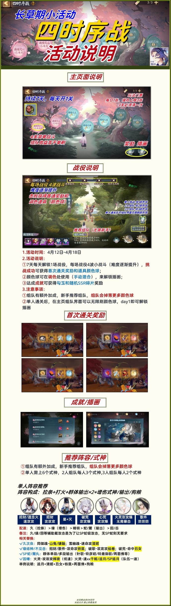 阴阳师2023四时序战活动攻略