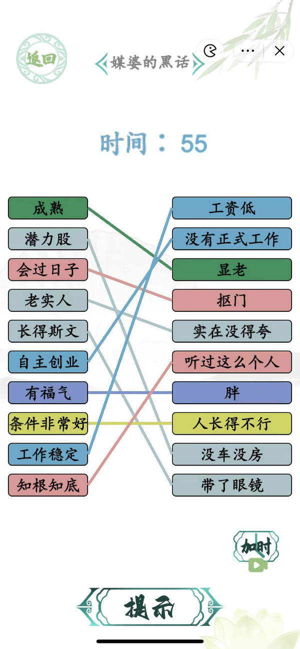 汉字找茬王相亲黑话过关攻略