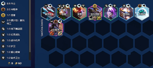 云顶之弈S8.5斗士剑魔阵容攻略