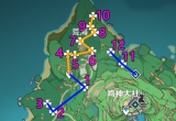 原神绯樱绣球采集路线一览[图]