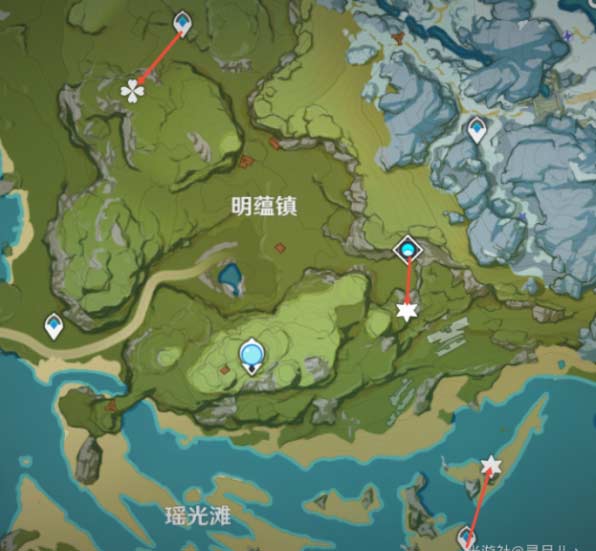 原神石珀采集地点地图新手-钟离突破材料石珀采集点位