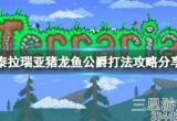 泰拉瑞亚猪龙鱼公爵怎么打(超实用的猪龙鱼公爵打法教学)