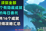 原神须弥每日委托都有哪些成就-15个任务隐藏成就攻略