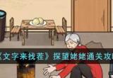 文字来找茬探望姥姥怎么过[图]